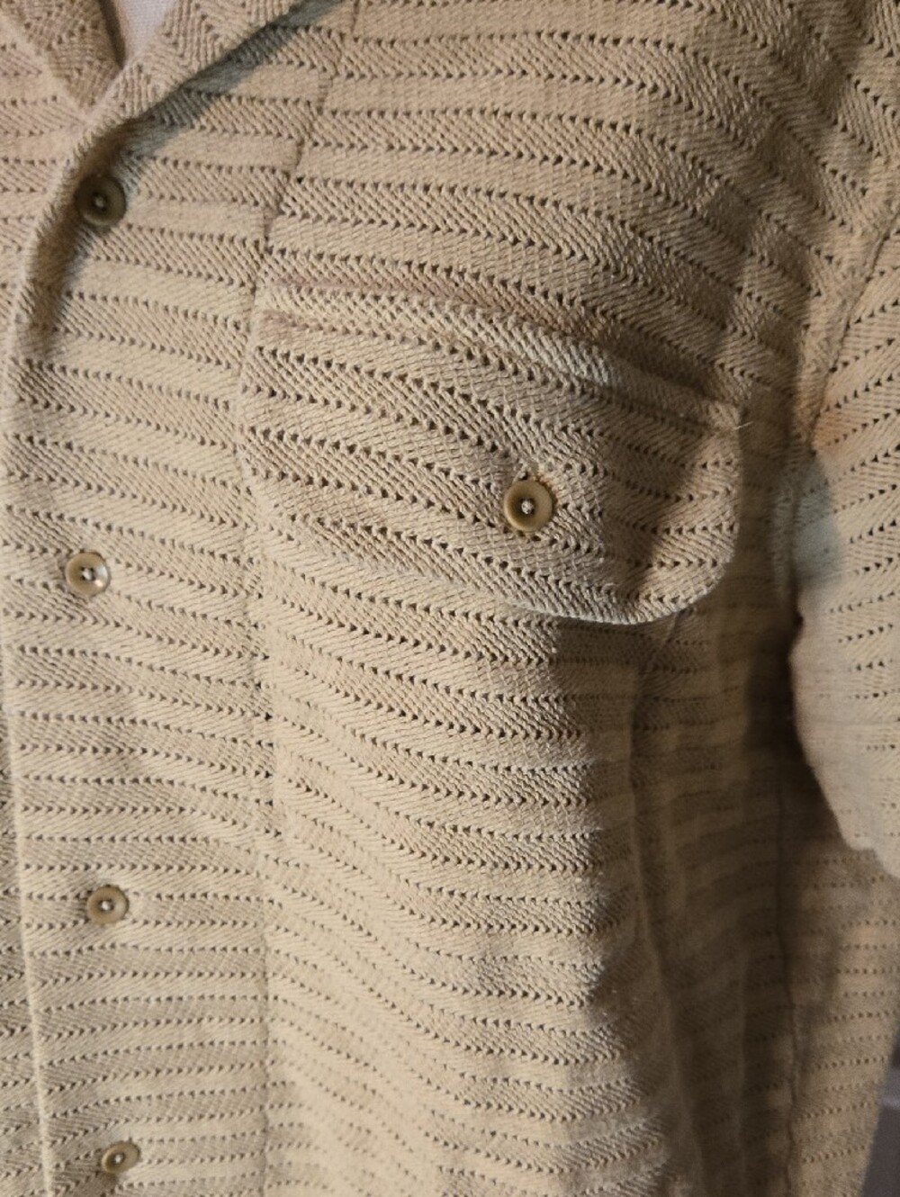 Banana Republic Herringbone Jacquard Resort Shirt Large - Picture 5 of 10